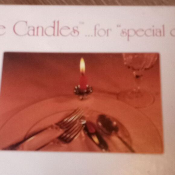 Vintage Set of 8 Plate Candle Holders 16 Red Candles Gold Metal Brass Clip - Picture 8 of 12